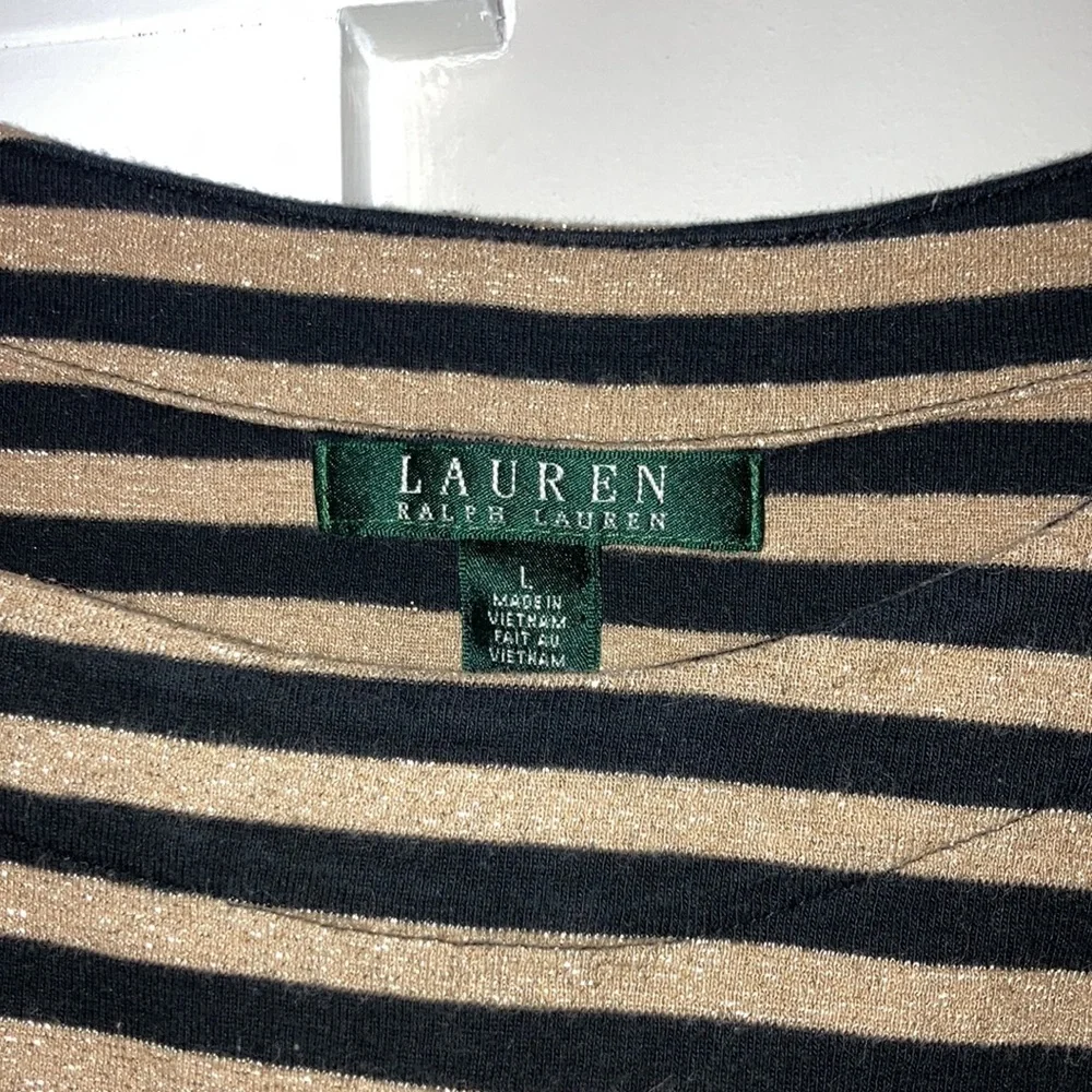 Ralph Lauren, black, and gold shirt - Picture 2 of 4